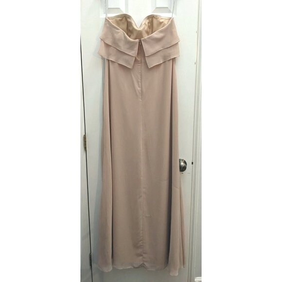 NWT Unaltered JENNY YOO Olivia Desert Rose Strapless Dress Prom Bridesmaid Sz 8 - Picture 9 of 9